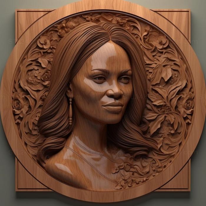 Famous (Michelle Obama 4, 3DFMS_7547) 3D models for cnc